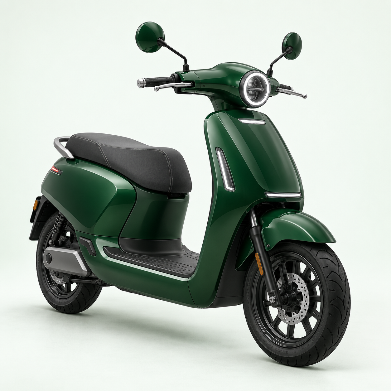 Xe máy điện màu xanh lá